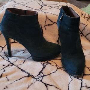 Vince Camuto Black Heeled Ankle Boots